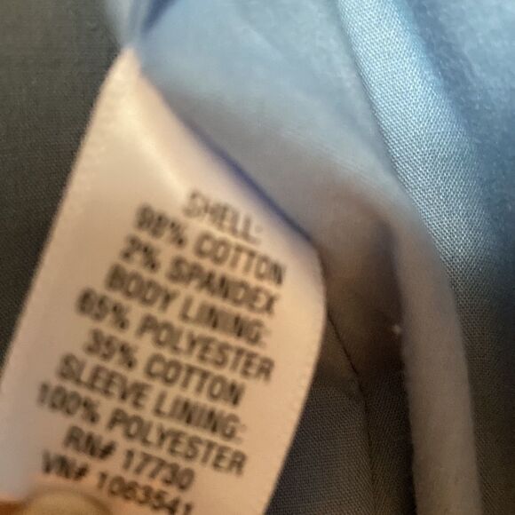 Isaac Mizrahi Blue Blazer Size Medium - Picture 6 of 6